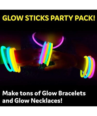 Glow Sticks Party Supplies 300pk - 8 Inch Glow in The Dark Light Up Sticks Party Favors Glow Party Decorations Neon Party Glo...