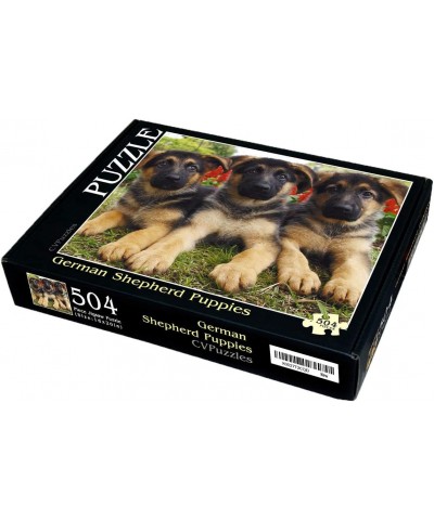 German Shepherd Puppies 504 Piece Jigsaw Puzzle 16" X 20 $42.62 Jigsaw Puzzles