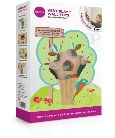 VertiPlay (Wall Toy) Busy Woodpecker Wooden Toy and Nursery Room Decor | Easy to Install Just Stick & Play! $44.71 Early Deve...