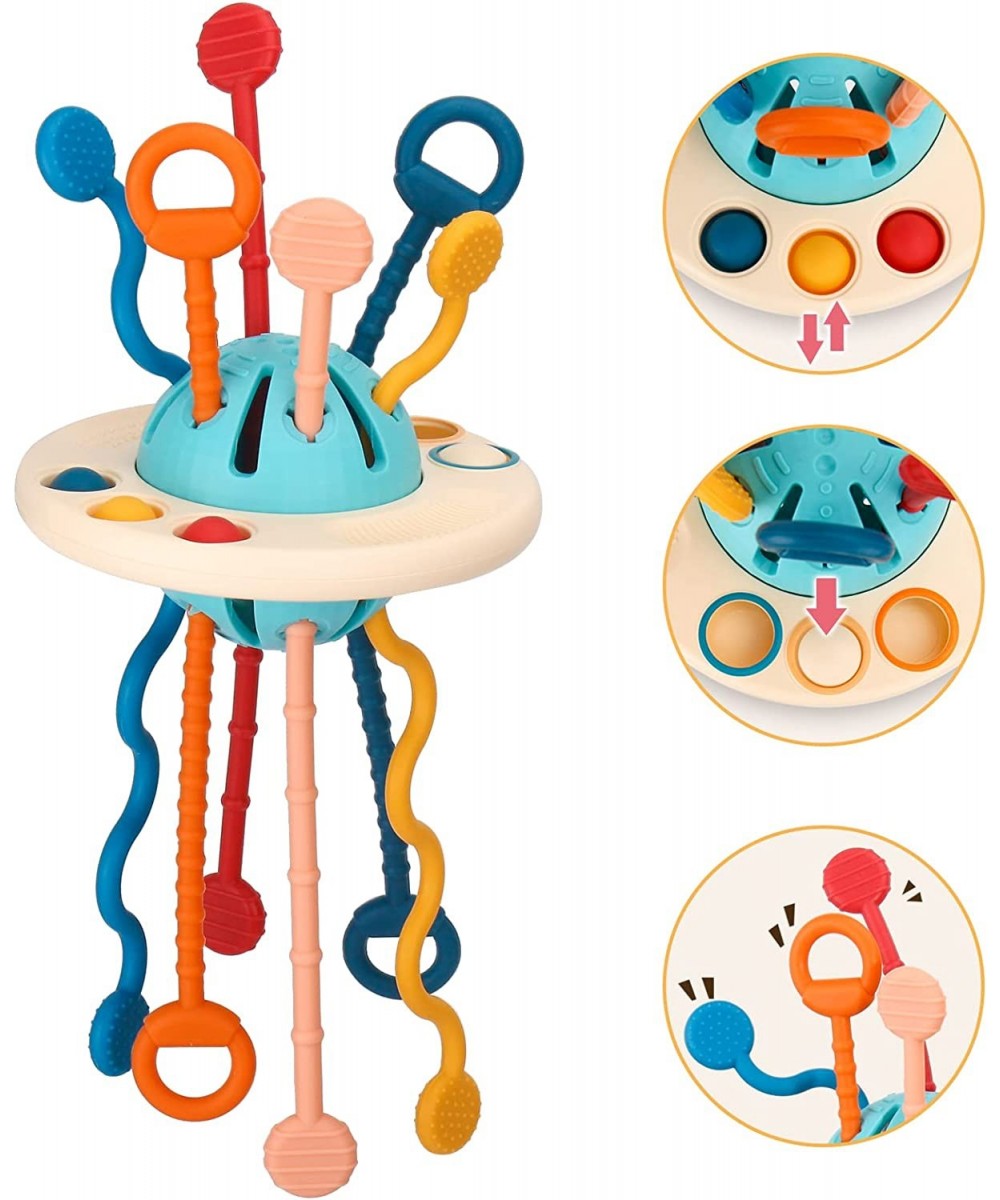 Baby Montessori Toys Sensory Toys for Babies 18M+ Activity Toys for Toddlers Silicone Pull String Travel Toy Fine Motor Skill...