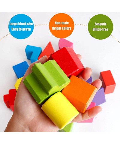 Shape Sorter Toy My First Wooden 12 Building Blocks Geometry Learning Matching Sorting Gifts Didactic Classic Toys for Toddle...