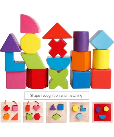 Shape Sorter Toy My First Wooden 12 Building Blocks Geometry Learning Matching Sorting Gifts Didactic Classic Toys for Toddle...