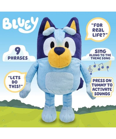 - 13" Talking Plush - Interactive - Sing Along with Bluey 9 Different Phrases $33.34 Baby Musical Toys