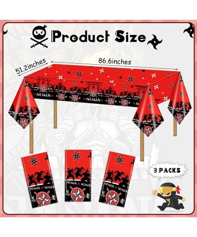 Ninja Tablecloths Ninja Party Decorations Disposable Ninja Warrior Table Covers Ninja Birthday Party Supplies Ninja Table Dec...