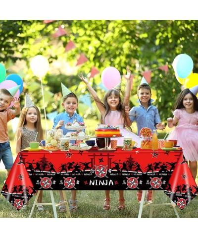 Ninja Tablecloths Ninja Party Decorations Disposable Ninja Warrior Table Covers Ninja Birthday Party Supplies Ninja Table Dec...