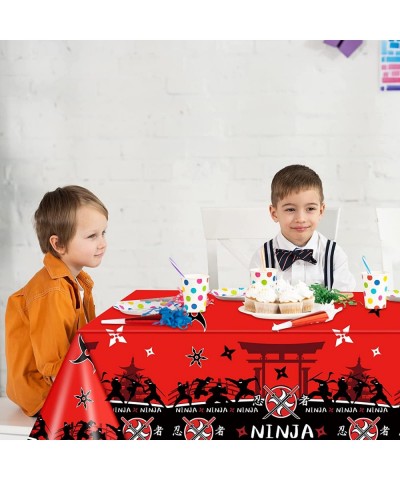 Ninja Tablecloths Ninja Party Decorations Disposable Ninja Warrior Table Covers Ninja Birthday Party Supplies Ninja Table Dec...