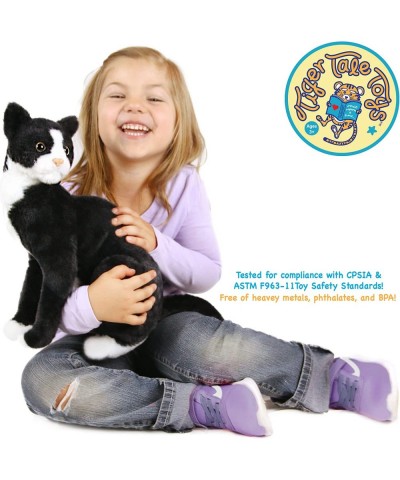 Tate The Tuxedo Cat - 14 Inch Stuffed Animal Plush Black and White Kitten - by Tiger Tale Toys $40.57 Stuffed Animals & Teddy...