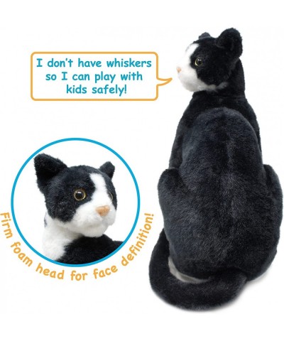 Tate The Tuxedo Cat - 14 Inch Stuffed Animal Plush Black and White Kitten - by Tiger Tale Toys $40.57 Stuffed Animals & Teddy...