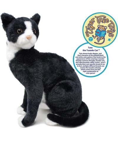 Tate The Tuxedo Cat - 14 Inch Stuffed Animal Plush Black and White Kitten - by Tiger Tale Toys $40.57 Stuffed Animals & Teddy...