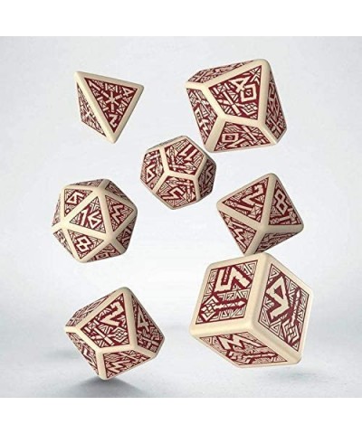 Dwarven Gray & Black RPG Ornamented Dice Set 7 Polyhedral Pieces $28.30 Game Accessories