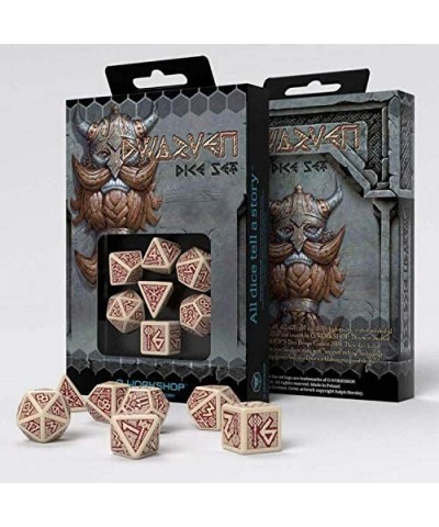 Dwarven Gray & Black RPG Ornamented Dice Set 7 Polyhedral Pieces $28.30 Game Accessories