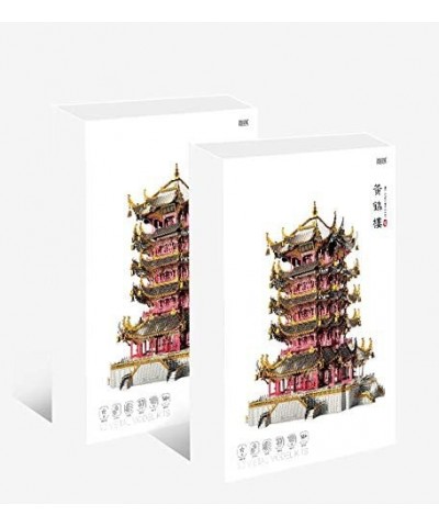 Yellow Crane Tower 3D Metal Model Kits DIY Assemble Puzzle Laser Cut Jigsaw Toy J058 $90.32 3-D Puzzles