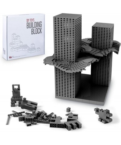 Building Bricks 1500 PCS Basic Building Blocks Compatible with All Major Brands (Dark Grey) $48.96 Toy Building Sets