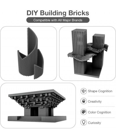 Building Bricks 1500 PCS Basic Building Blocks Compatible with All Major Brands (Dark Grey) $48.96 Toy Building Sets