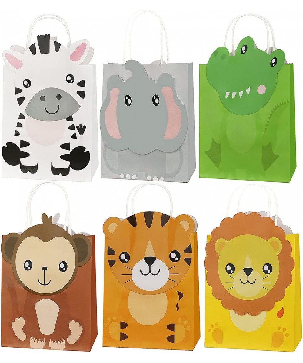 18 PCS Safari Party Favor Bags - Jungle Party Candy Bags - Jungle Goodie Gift Treat Bags Safari Themed Birthday Party Supplie...