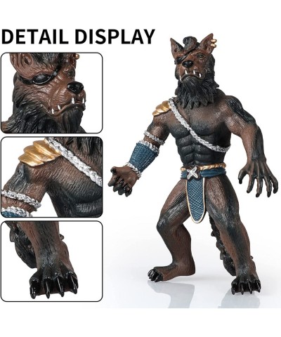 Werewolf Soldier Statue Figure with 2 Weapons Fantasy Model Toy - 19.5 Centimeters/7.7 Inches $29.70 Action Figures