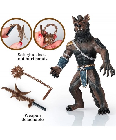 Werewolf Soldier Statue Figure with 2 Weapons Fantasy Model Toy - 19.5 Centimeters/7.7 Inches $29.70 Action Figures