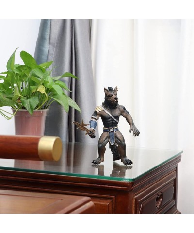 Werewolf Soldier Statue Figure with 2 Weapons Fantasy Model Toy - 19.5 Centimeters/7.7 Inches $29.70 Action Figures