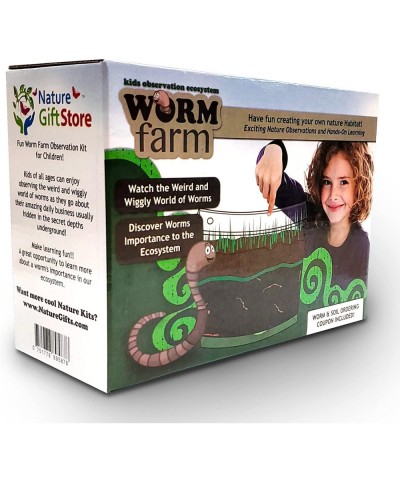 Store Kids Worm Farm Observation Kit with Free Certificate for Live Worms $60.29 Educational Science Kits