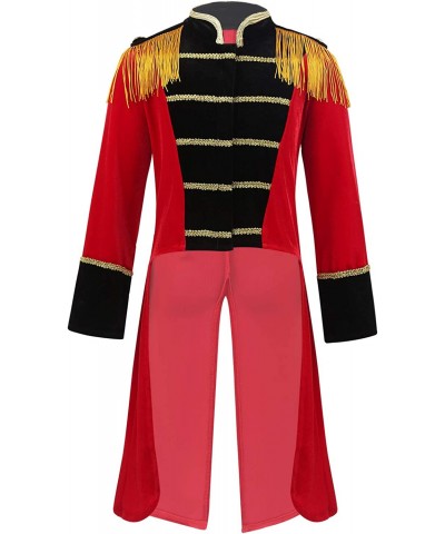 Kids Boys Halloween Circus Ringmaster Costume Tailcoat Jacket Cloak Cape Fancy Party Cosplay Dress Up Outfit $23.61 Kids' Cos...