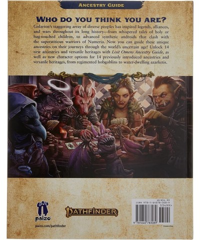 Pathfinder Lost Omens: Ancestry Guide $44.99 Board Games