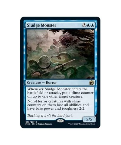 Magic: The Gathering - Sludge Monster - Innistrad: Midnight Hunt $10.78 Card Games