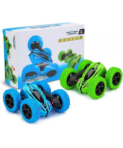 2PACK RC Stunt Car Remote Control Car for Kids 2.4Ghz High Speed Rock Crawler Vehicle 360 Rotating 4WD Off Road Double Sided ...