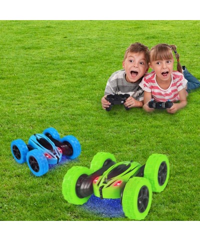 2PACK RC Stunt Car Remote Control Car for Kids 2.4Ghz High Speed Rock Crawler Vehicle 360 Rotating 4WD Off Road Double Sided ...