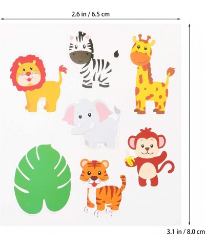 Jungle Animal Centerpiece Cards and Sticks Jungle Animal Party Decorations Table Toppers for Baby Shower Birthday Party Suppl...