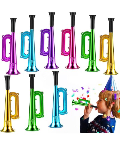 24 Pack Metallic Trumpets Plastic Musical Instruments Noise Makers Plastic Trumpet Toy Trumpet Music Party Favors Noisemaker ...