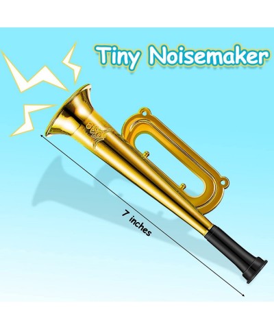 24 Pack Metallic Trumpets Plastic Musical Instruments Noise Makers Plastic Trumpet Toy Trumpet Music Party Favors Noisemaker ...