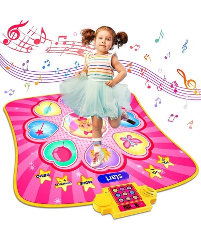 Dance Mat Kids Toys for Girls Age 4-8 Music Dance Game Princess Dance Pad with LED Lights 8 Challenge Levels 8 Demo Songs Chr...