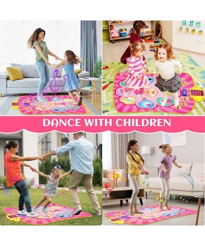 Dance Mat Kids Toys for Girls Age 4-8 Music Dance Game Princess Dance Pad with LED Lights 8 Challenge Levels 8 Demo Songs Chr...