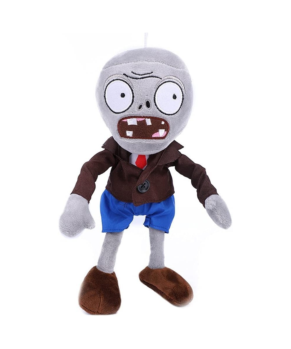 12" PVZ Plush Zombies Brown Coat Toys Normal Zombies PVZ 1 2 Stuffed Soft Doll Gray Zombies New $21.39 Plush Figure Toys