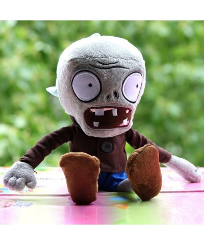 12" PVZ Plush Zombies Brown Coat Toys Normal Zombies PVZ 1 2 Stuffed Soft Doll Gray Zombies New $21.39 Plush Figure Toys