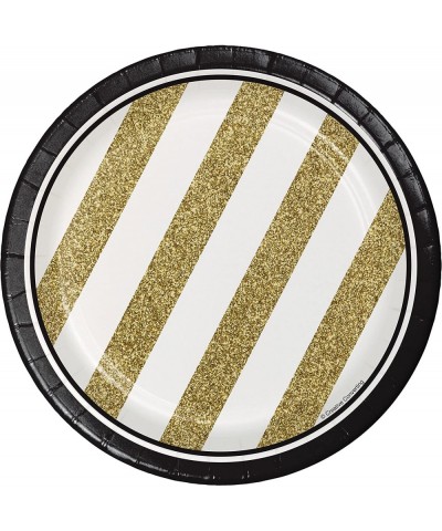 Black and Gold Dessert Plates 24 ct $21.61 Kids' Party Tableware