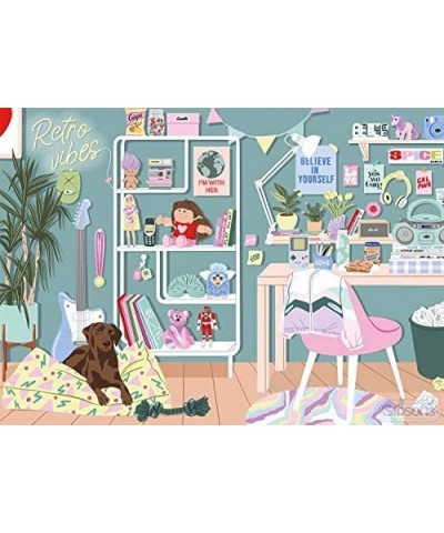 Retro Vibes 1000 Piece Jigsaw Puzzle | 90s Jigsaw Puzzle | Sustainable Puzzle for Adults | Premium 100% Recycled Board | Grea...