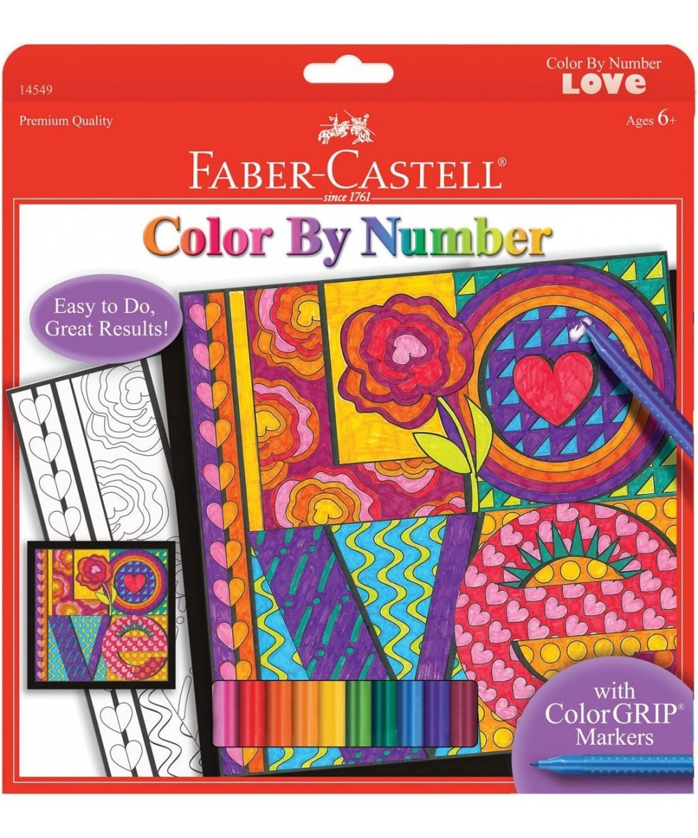 Color By Number Love Art Kit - Premium Kids Crafts $19.66 Craft Kits