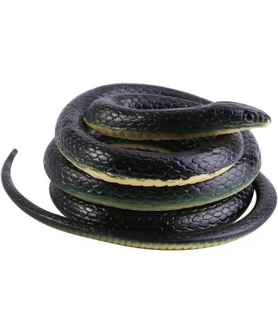 Rubber Snake 130cm Long Realistic Soft Flexible Rubber Snake Garden Props Funny Joke Prank Toy as Great Gift for Your Friends...