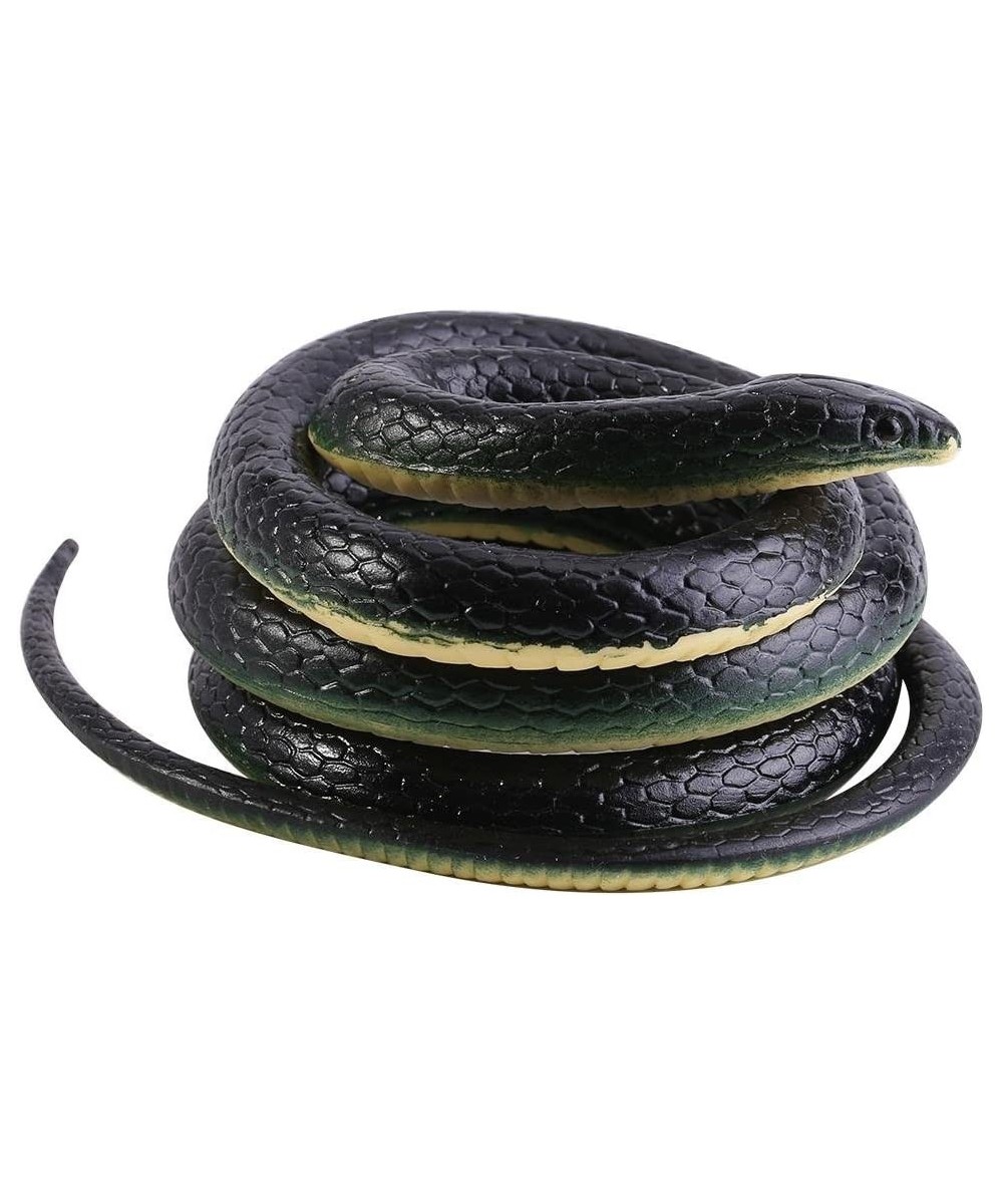 Rubber Snake 130cm Long Realistic Soft Flexible Rubber Snake Garden Props Funny Joke Prank Toy as Great Gift for Your Friends...