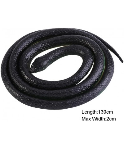 Rubber Snake 130cm Long Realistic Soft Flexible Rubber Snake Garden Props Funny Joke Prank Toy as Great Gift for Your Friends...