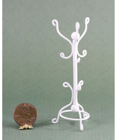 1:24 Coat Rack in White Wire $25.39 Dollhouse Accessories