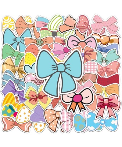 50Pcs Bow Knot Stickers Cartoon Cute Colorful Bow Tie Bowknot Fresh Girl Love Waterproof DIY Skateboard Phone Guitar Laptops ...