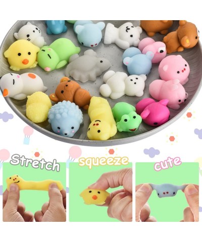 76 Pcs Mochi Squishy Toys Bulk Mini Dinosaur Kawai Animals Squishy for Kids Party Favors Stress Relief Toy Classroom Prizes E...