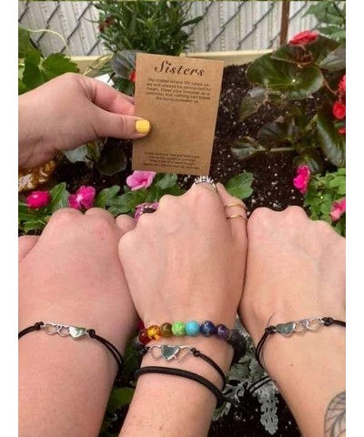 2/3/4/5/6 Friendship Bracelets Matching Heart Sister Bracelet Best Friends Bracelets for Teen Girls $26.60 Kids' Dress-Up Acc...