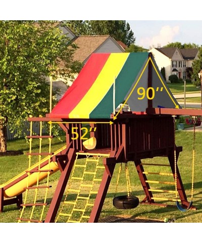 52" x 90" Swing Set Replacement Tarp for Play Set Outdoor 100% PVC Vinyl Coated Marine Grade Fabric Multi-Color $44.71 Play S...