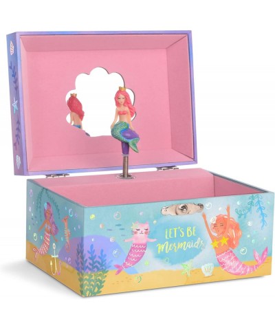 Girl's Musical Rainbow Mermaid Jewelry Box Gold Foil Design Over the Waves Tune - Musical Jewelry Box $40.15 Children's Jewel...