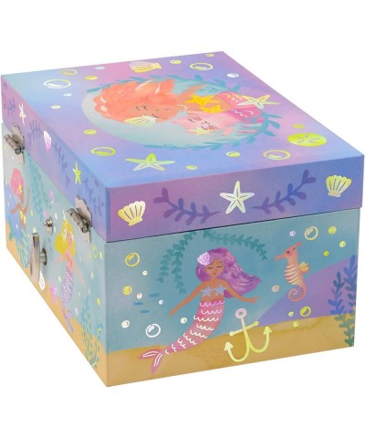 Girl's Musical Rainbow Mermaid Jewelry Box Gold Foil Design Over the Waves Tune - Musical Jewelry Box $40.15 Children's Jewel...