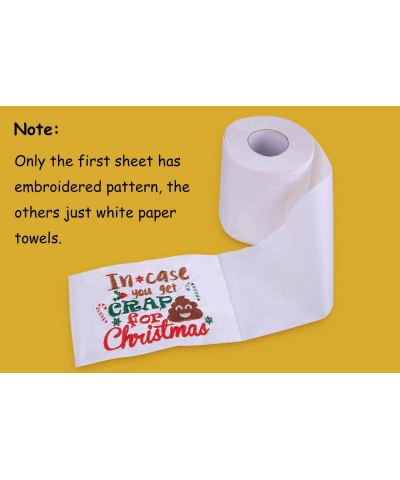 Christmas Embroidered Toilet Paper Decorations - Xmas Party/White Elephant/Gag Gift/ Bathroom Decor $17.95 Gags & Practical J...