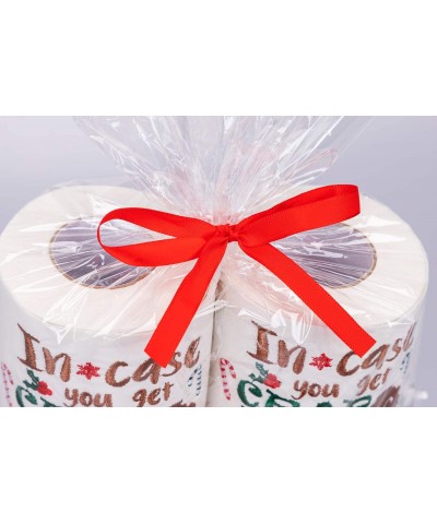 Christmas Embroidered Toilet Paper Decorations - Xmas Party/White Elephant/Gag Gift/ Bathroom Decor $17.95 Gags & Practical J...